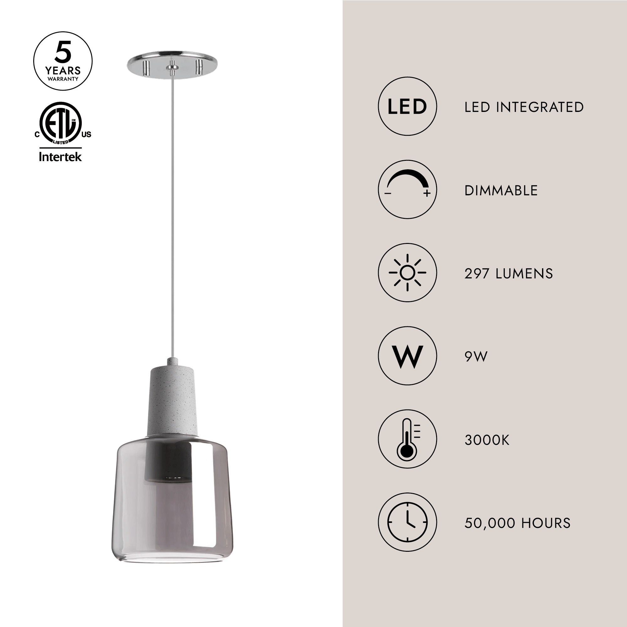 Samson 6-in Pendant