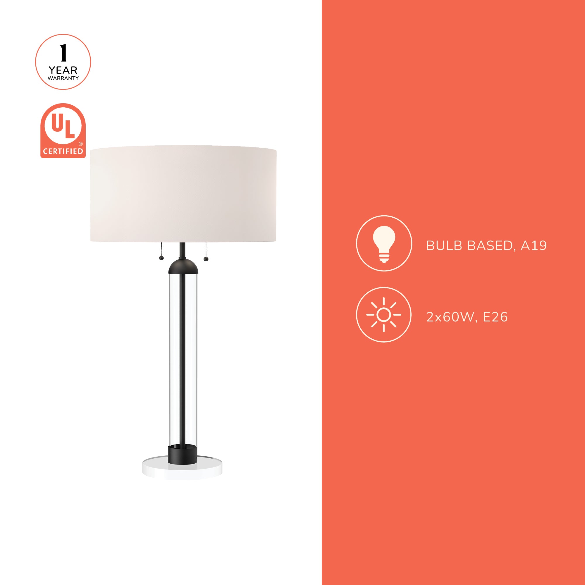 Sasha 18-in Table Lamp