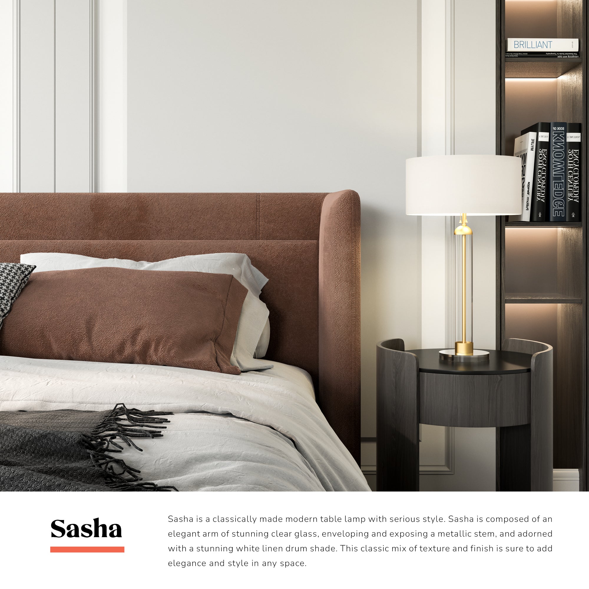 Sasha 18-in Table Lamp