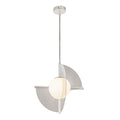 Scorpio 16-in Pendant — Polished Nickel/Opal Glass [Universal Voltage]