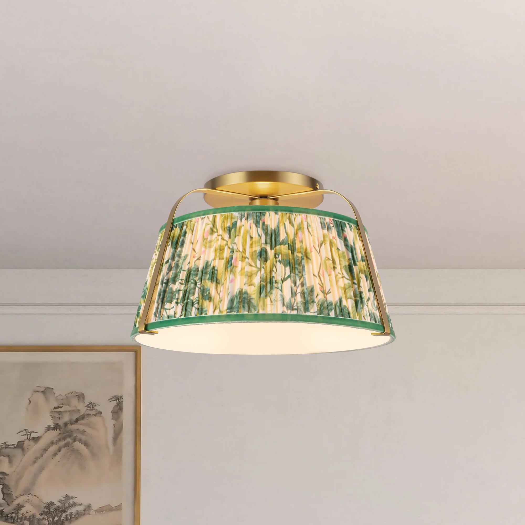Scout 13-in Semi-Flush Mount
