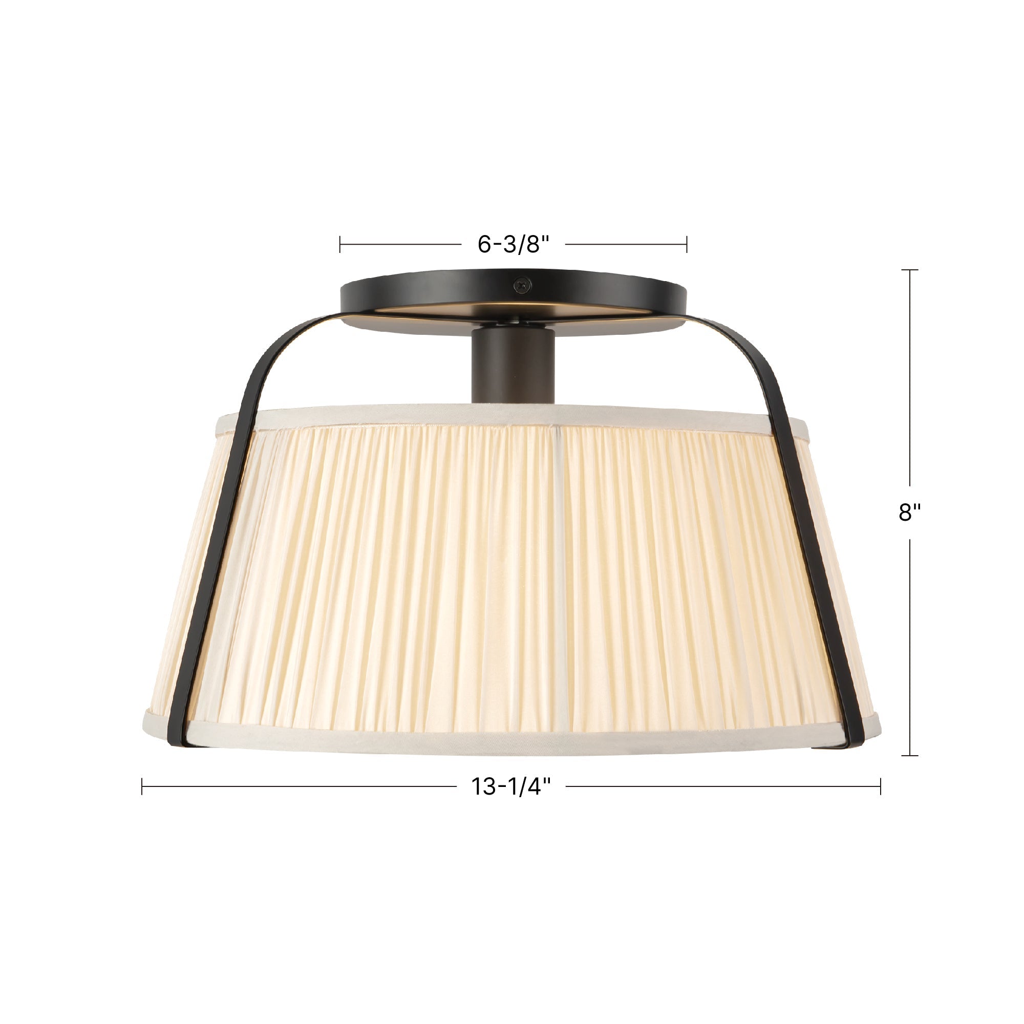Scout 13-in Semi-Flush Mount