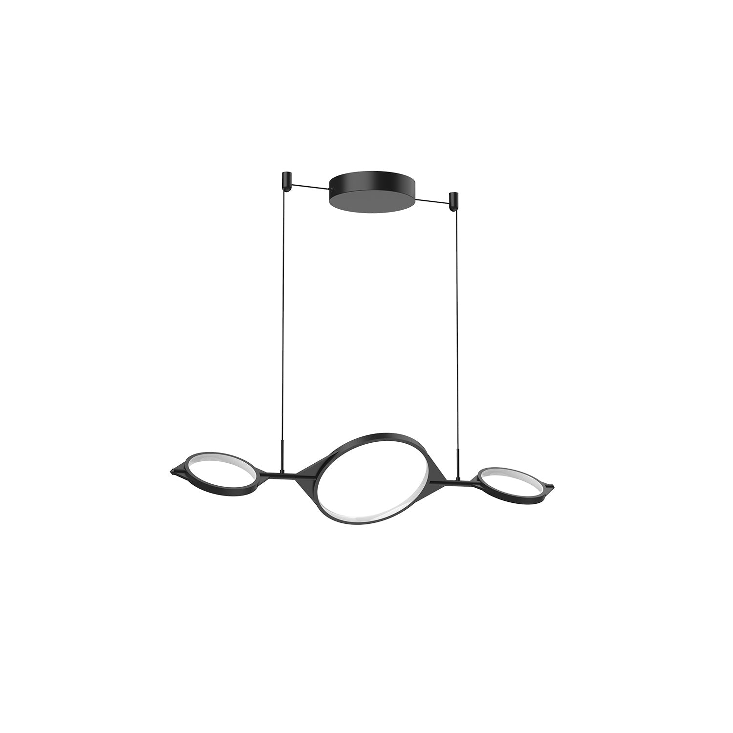 Serif 34-in Linear Pendant — Black