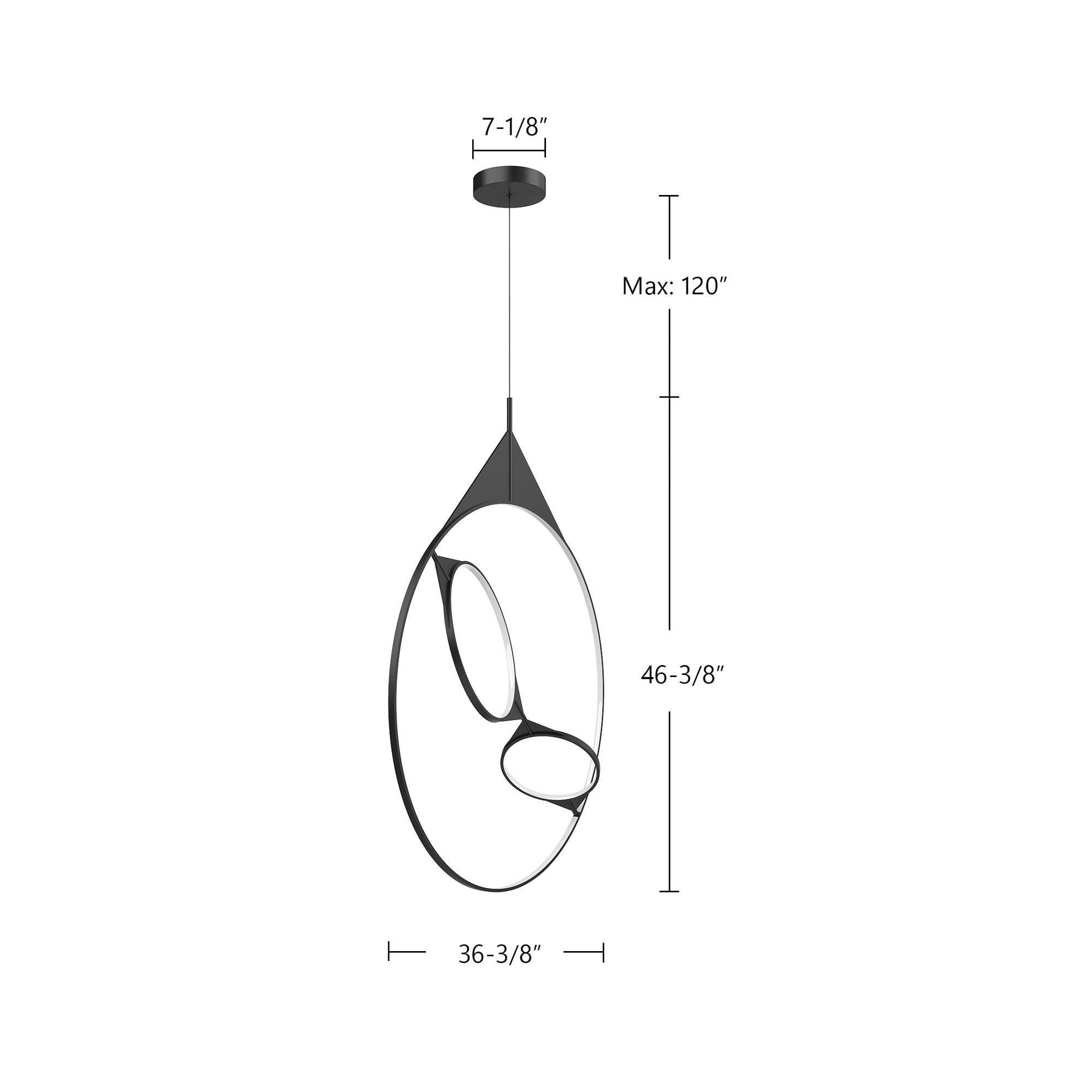 Serif 36-in Pendant