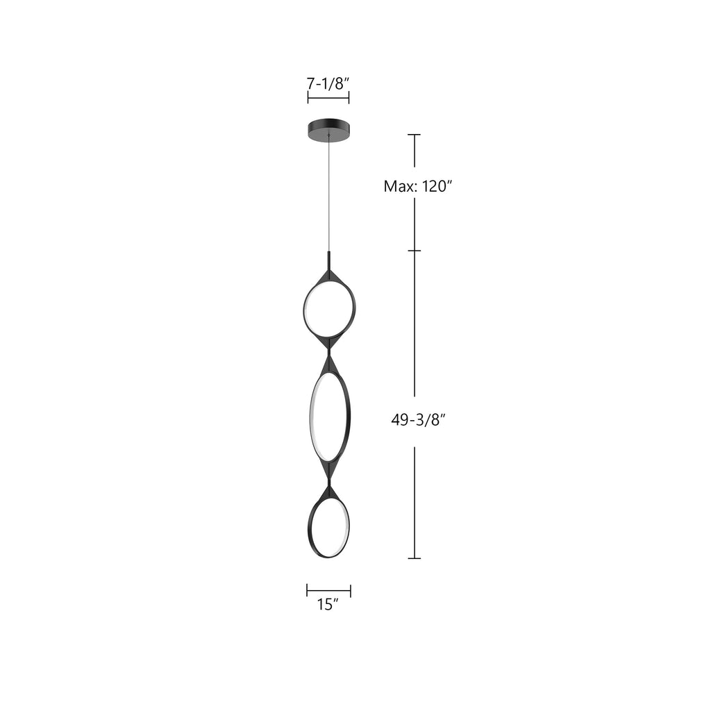 Serif 53-in Pendant