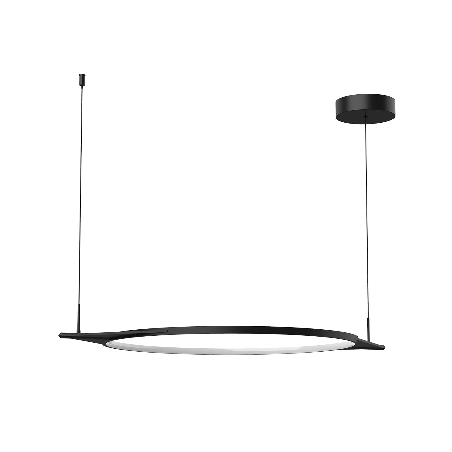 Serif 36-in Pendant — Black [Universal Voltage]