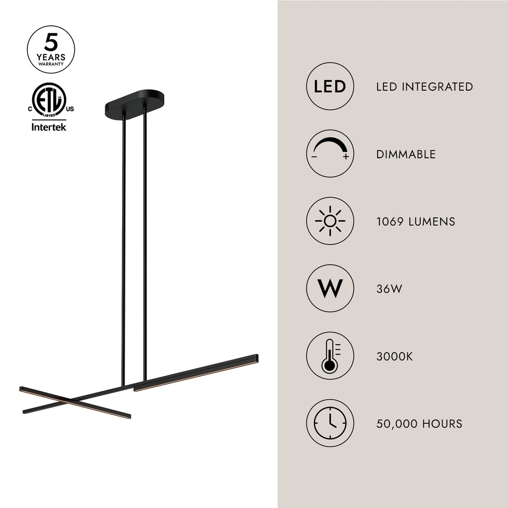 Shift 48-in Linear Pendant