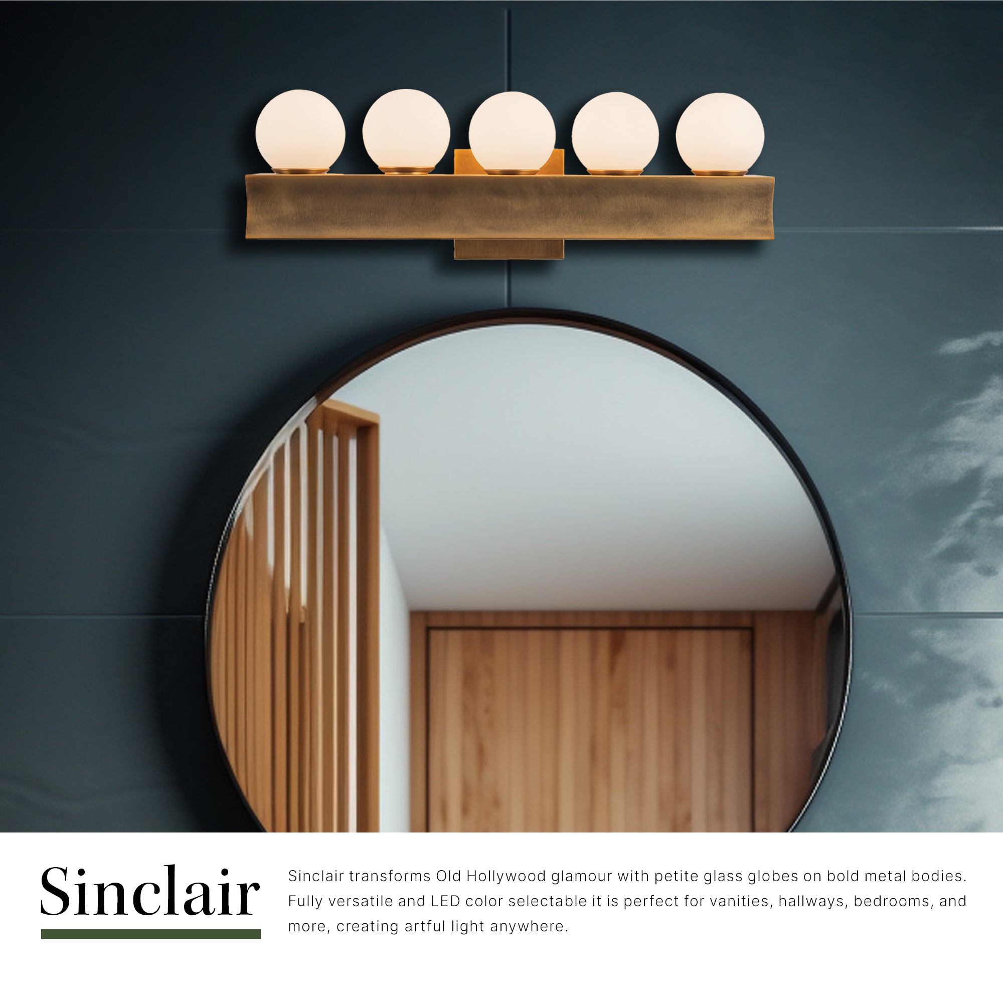 Sinclair 21-in Wall/Vanity Light