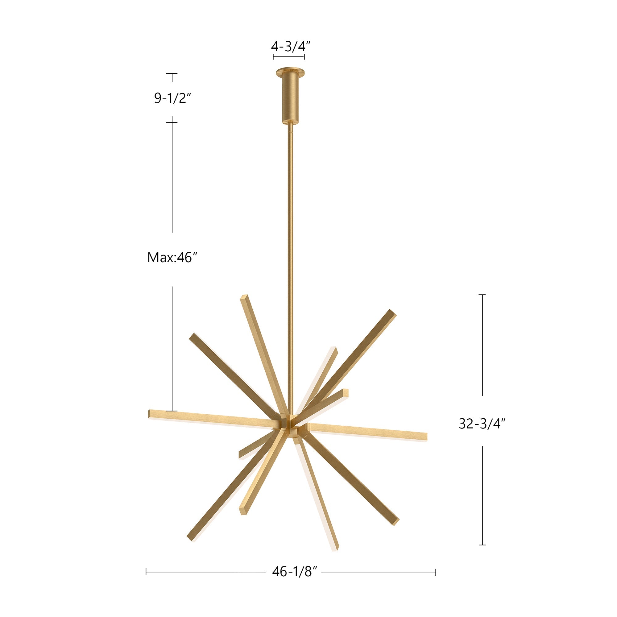 Sirius 48-in Chandelier