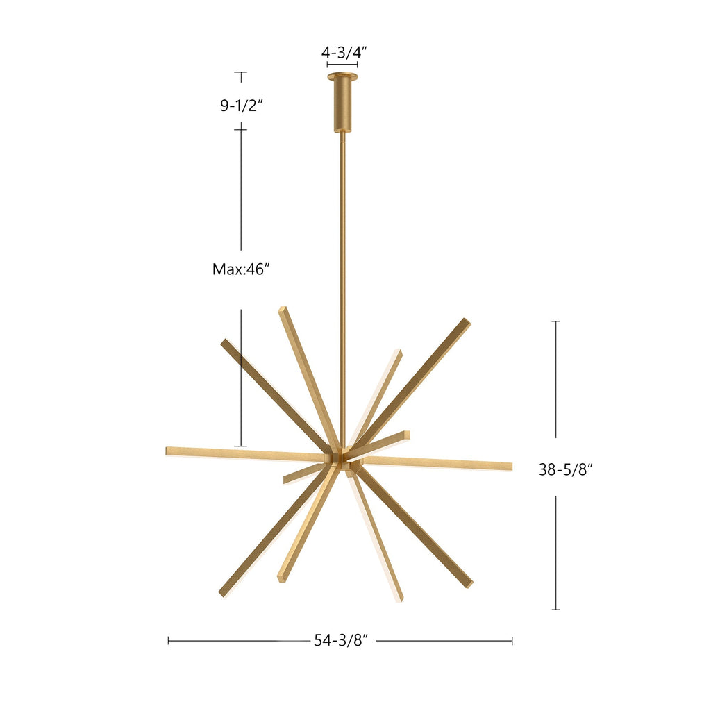 Sirius 56-in Chandelier