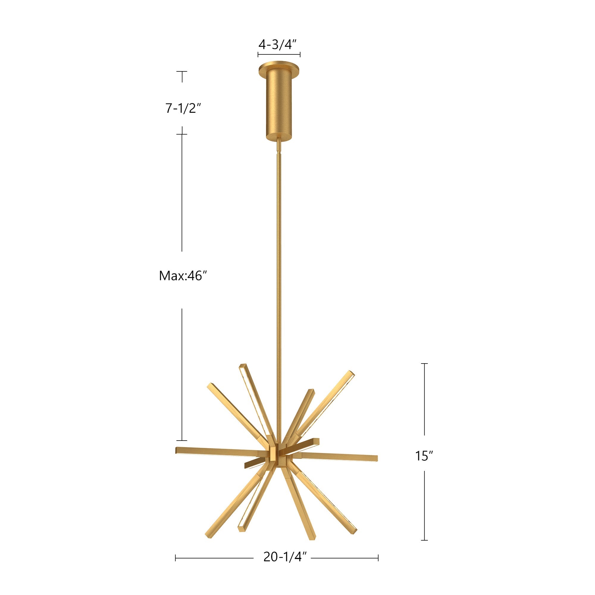 Sirius Minor 20-in Chandelier
