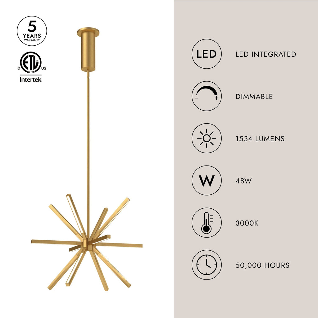 Sirius Minor 20-in Chandelier