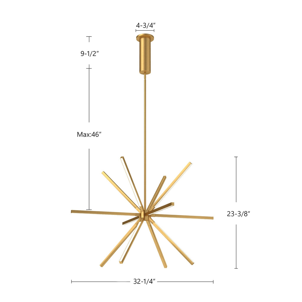 Sirius Minor 32-in Chandelier