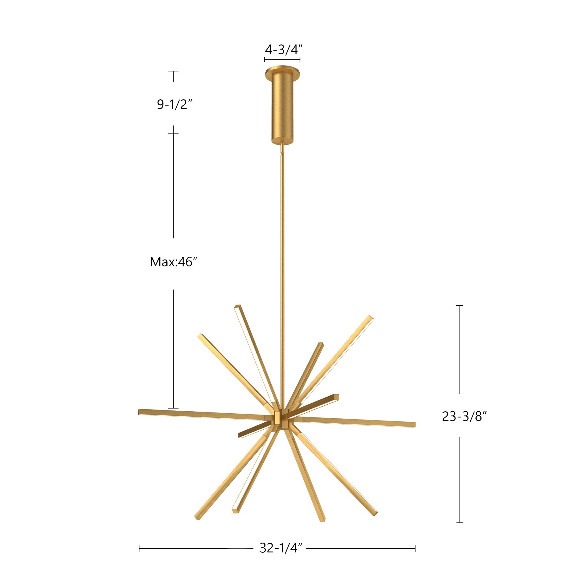 Sirius Minor 32-in Chandelier