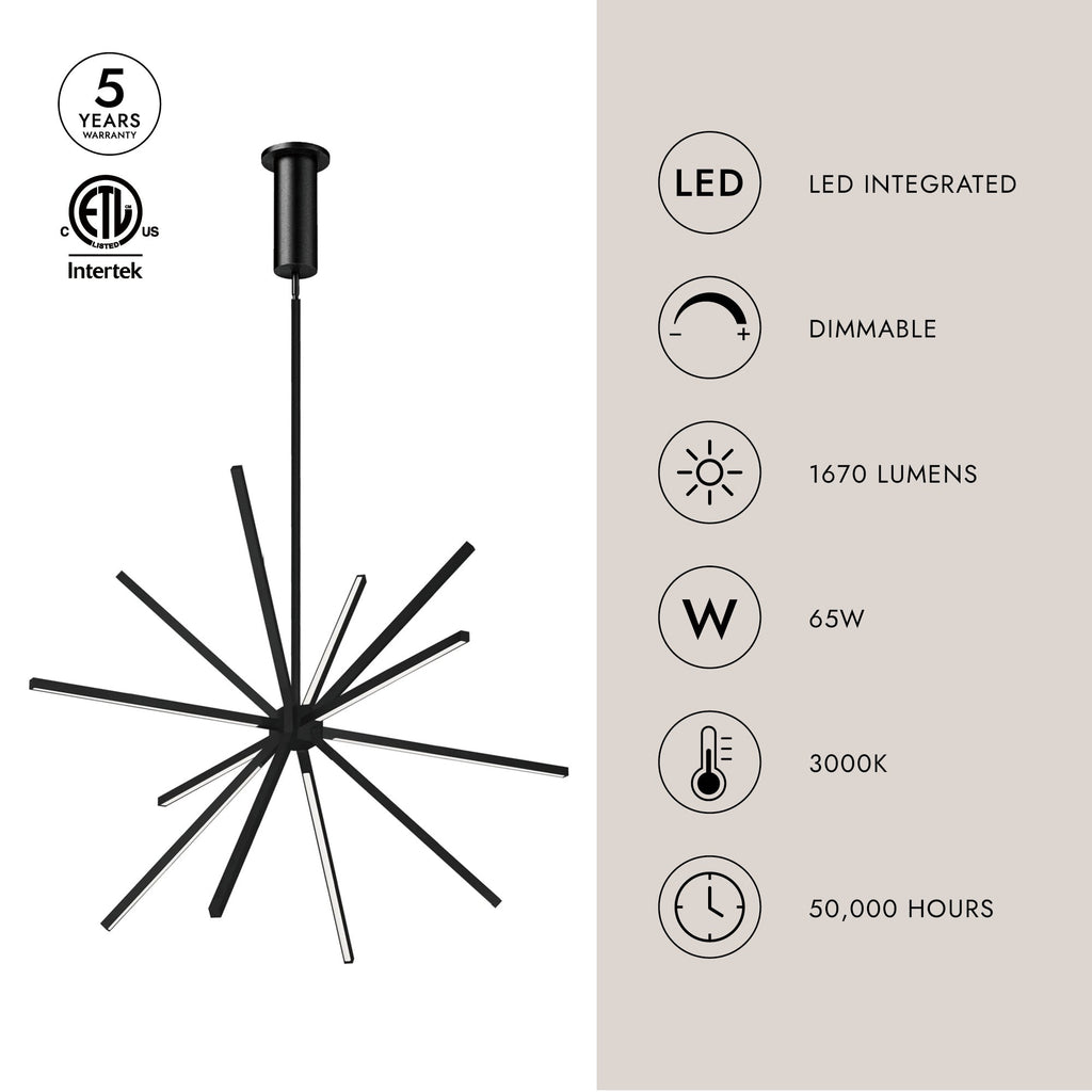 Sirius Minor 32-in Chandelier