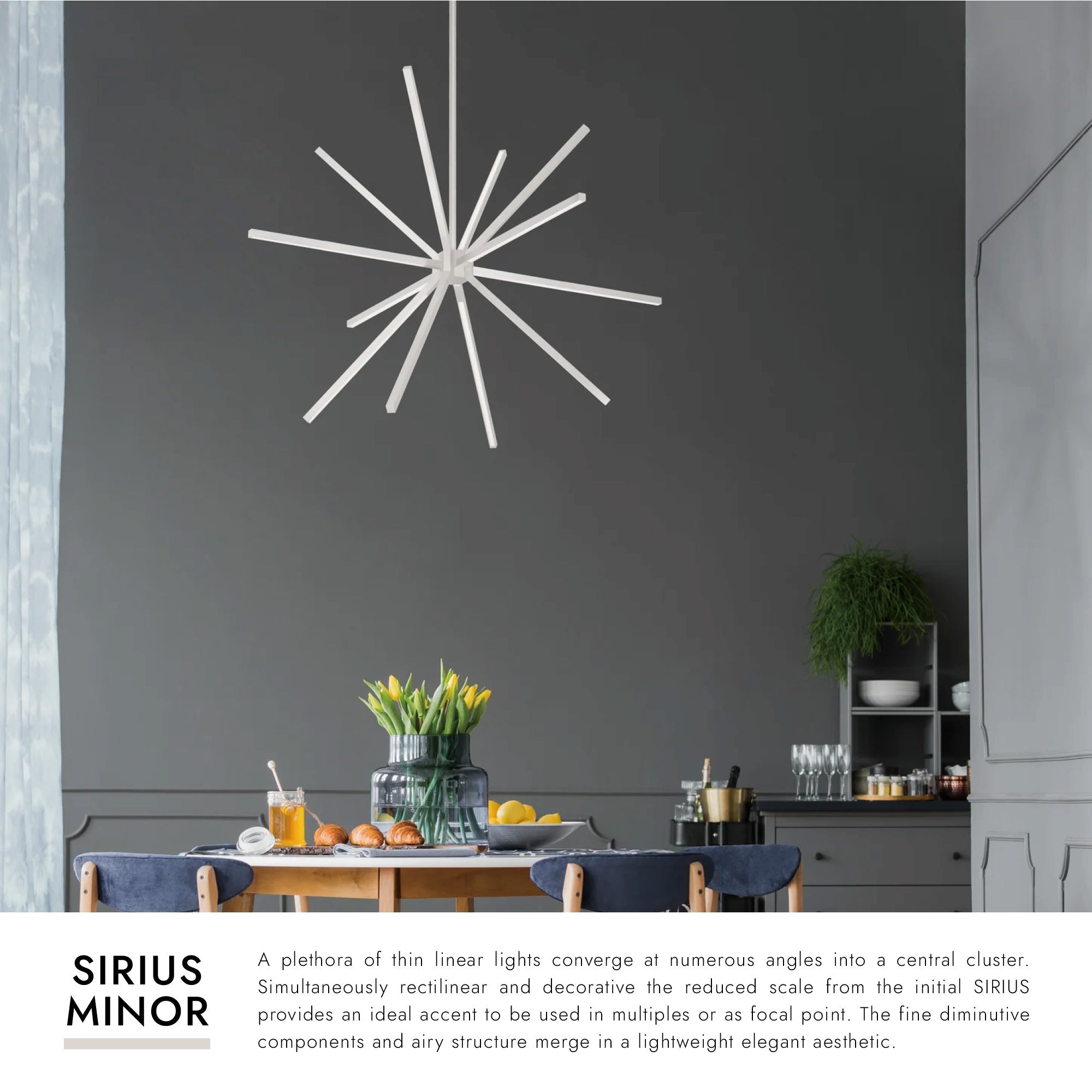 Sirius Minor 32-in Chandelier