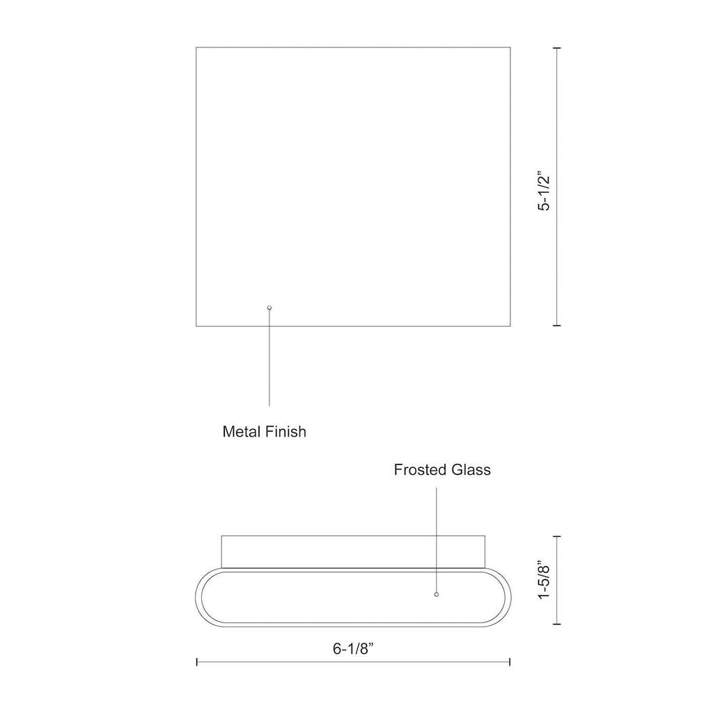 Slate 6-in All-terior Up/Down Wall Light