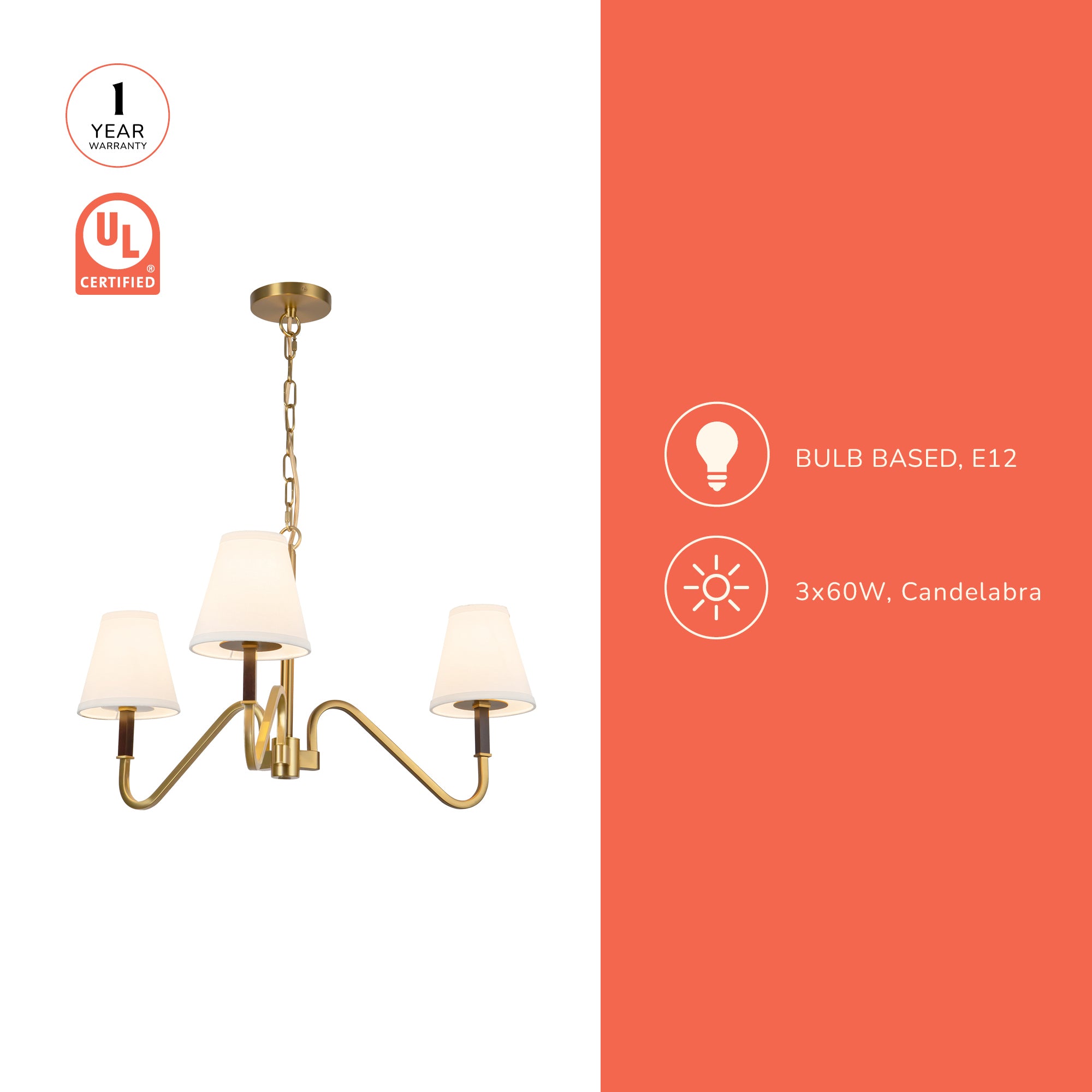 Sloan 30-in Chandelier