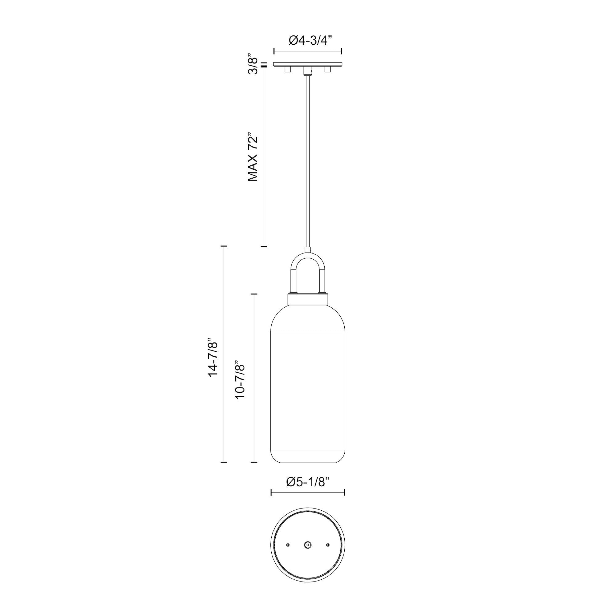 Soji 5-in Pendant
