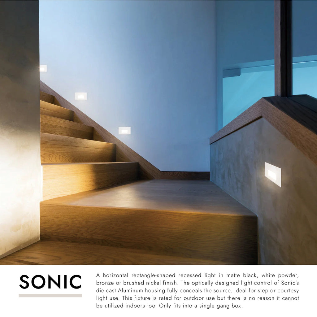 Sonic 3-in Exterior Wall/Step Light