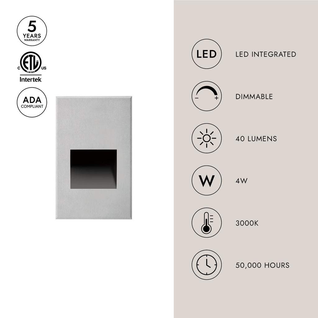 Sonic 5-in Exterior Wall/Step Light