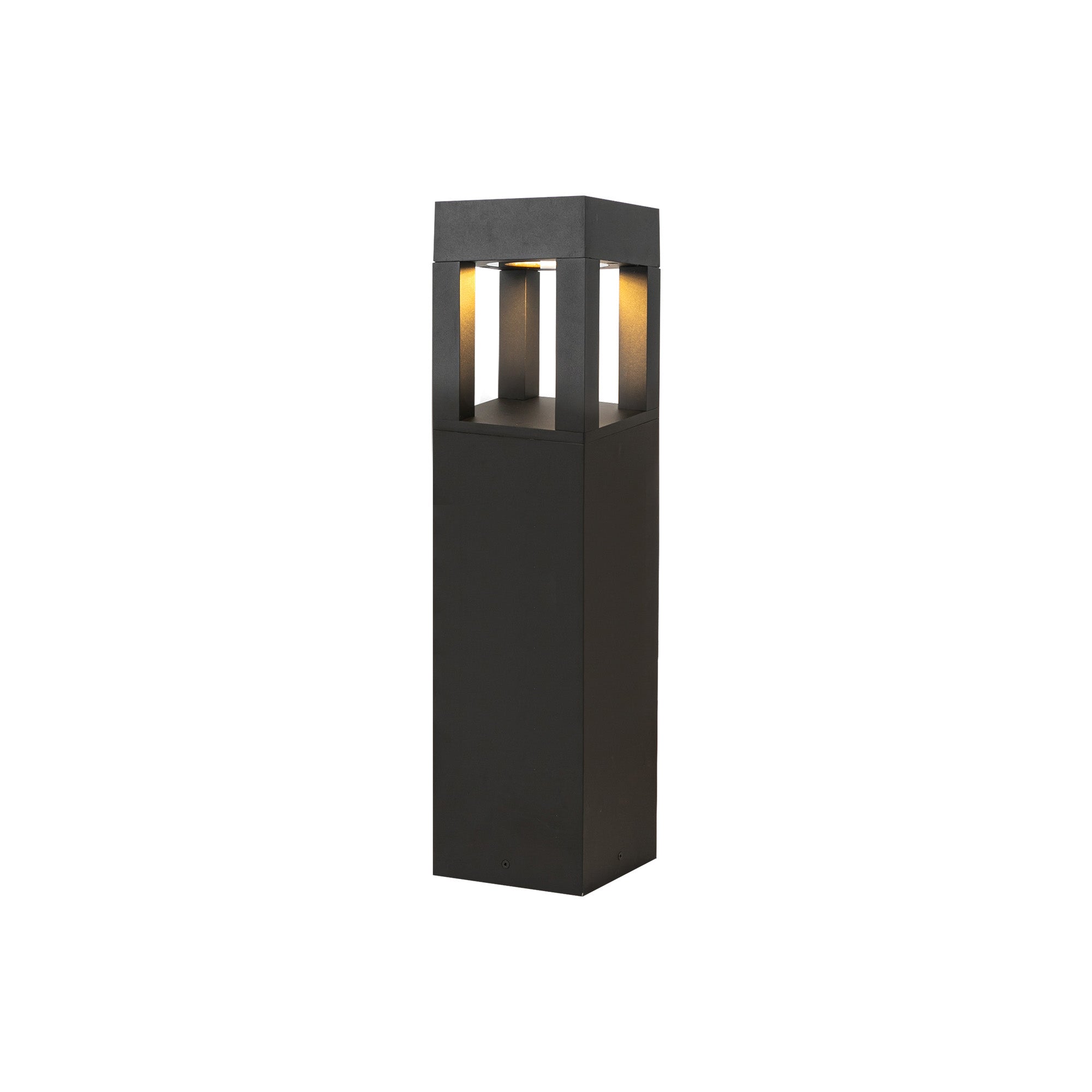 Sonoma 24-in Exterior Bollard — Black [Universal Voltage]