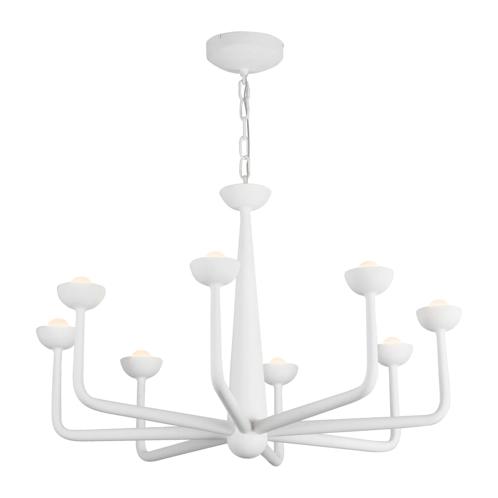 Spade 30-in Chandelier — Antique White