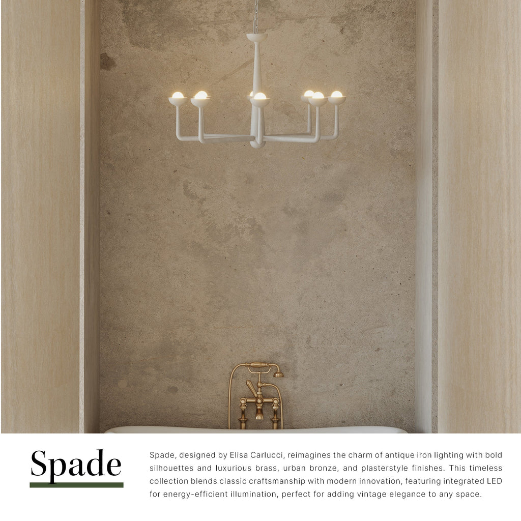 Spade 30-in Chandelier