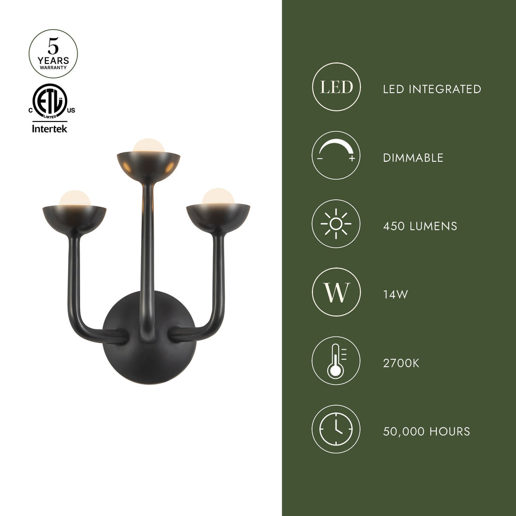 Spade 11-in Wall/Vanity Light