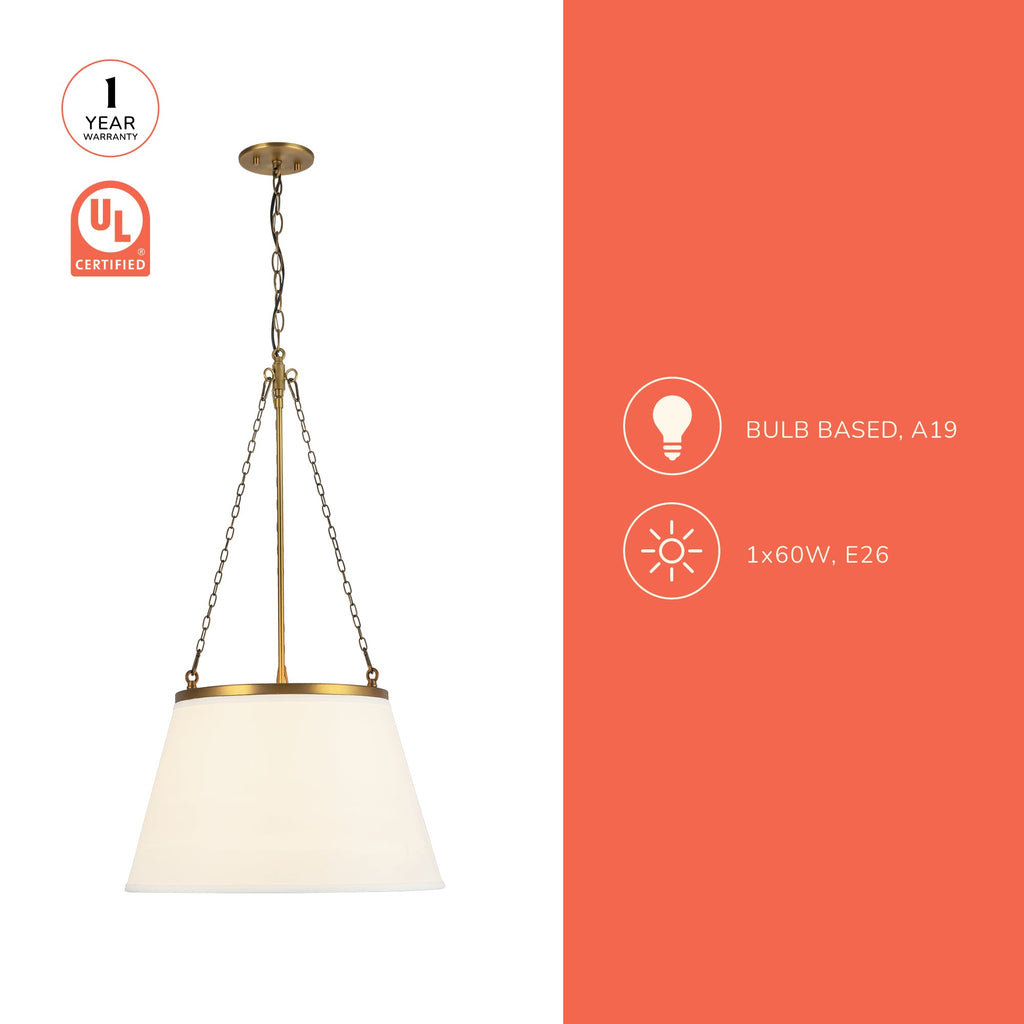 Speakeasy 18-in Pendant