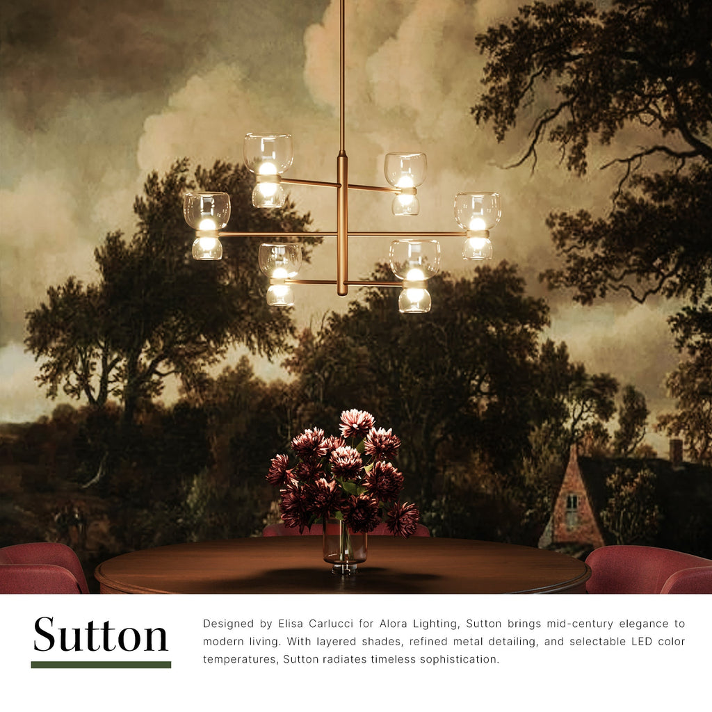 Sutton 36-in Chandelier
