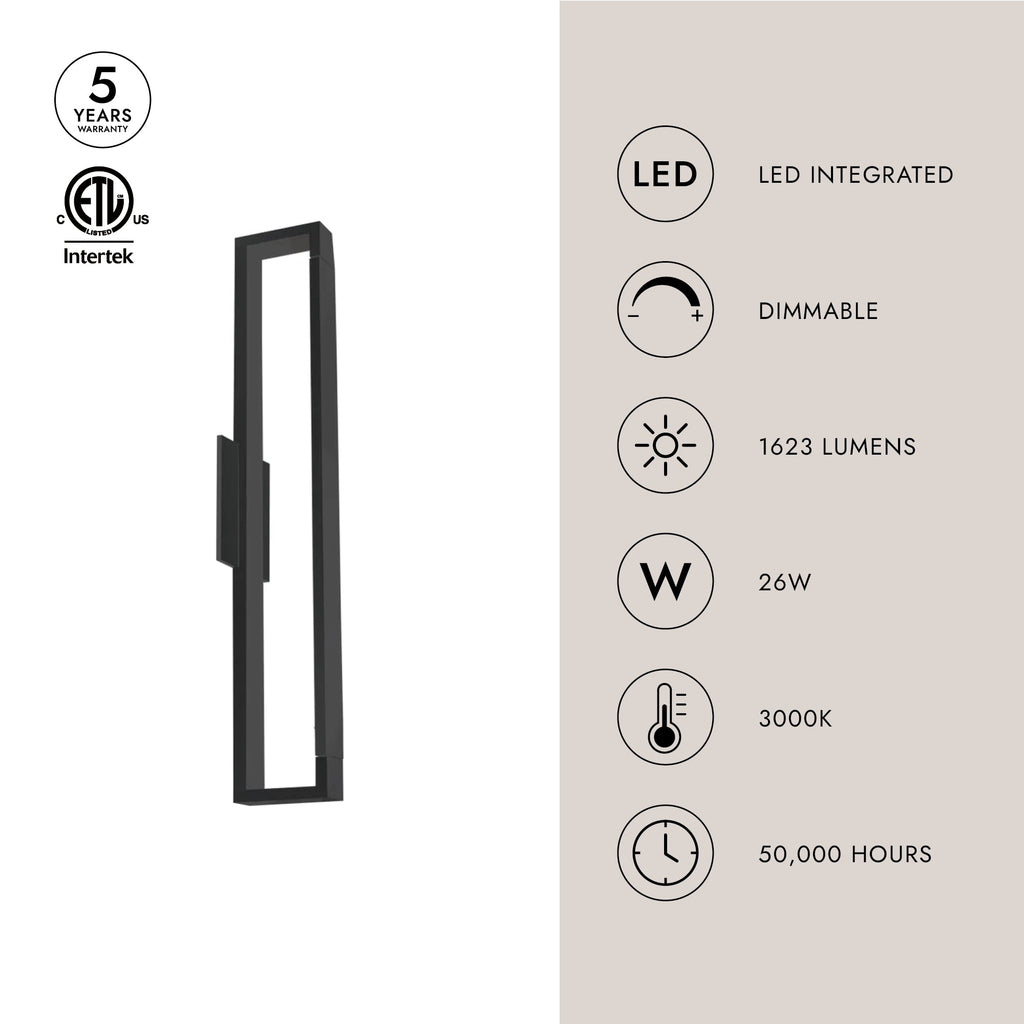 Swivel 24-in Wall Sconce