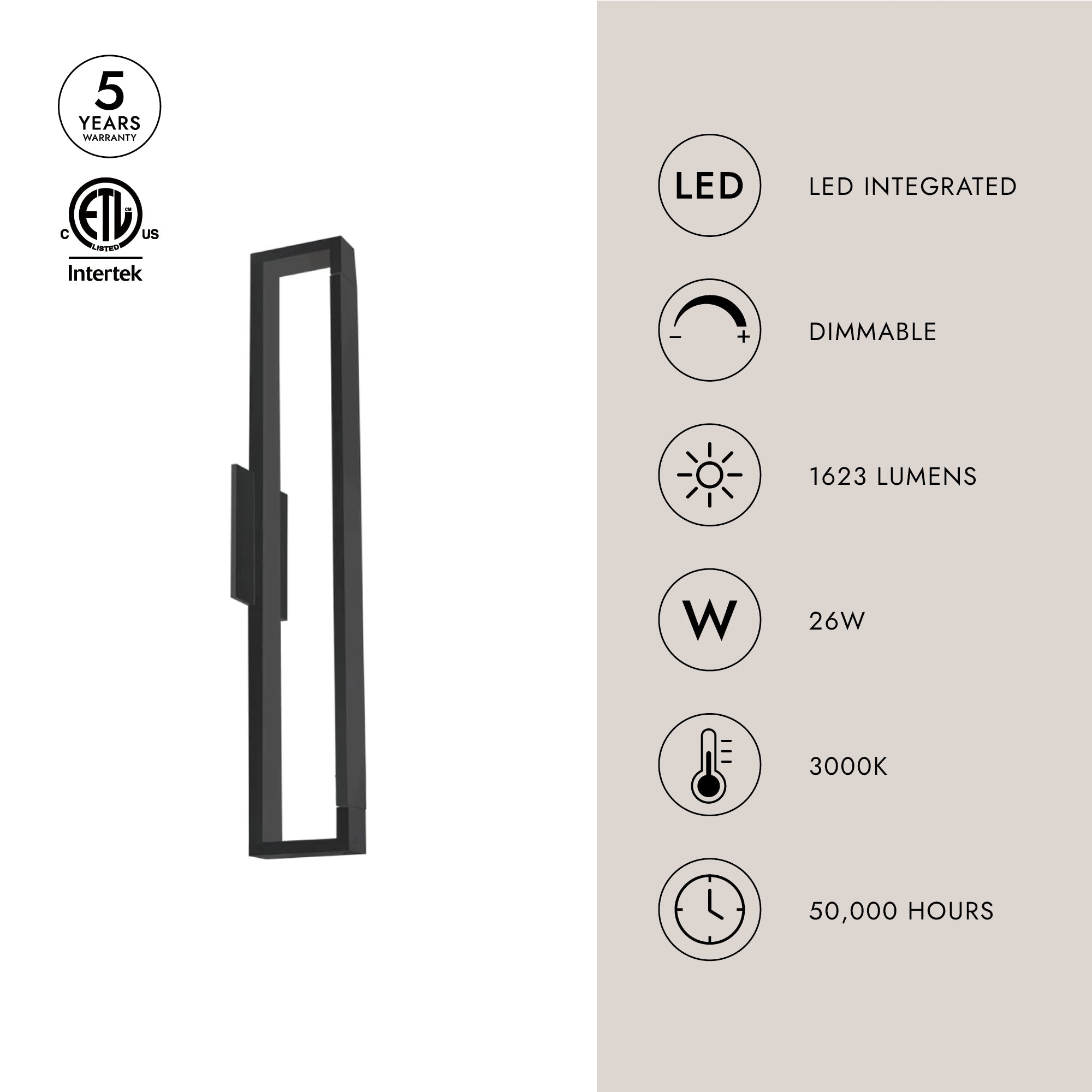 Swivel 24-in Wall Sconce