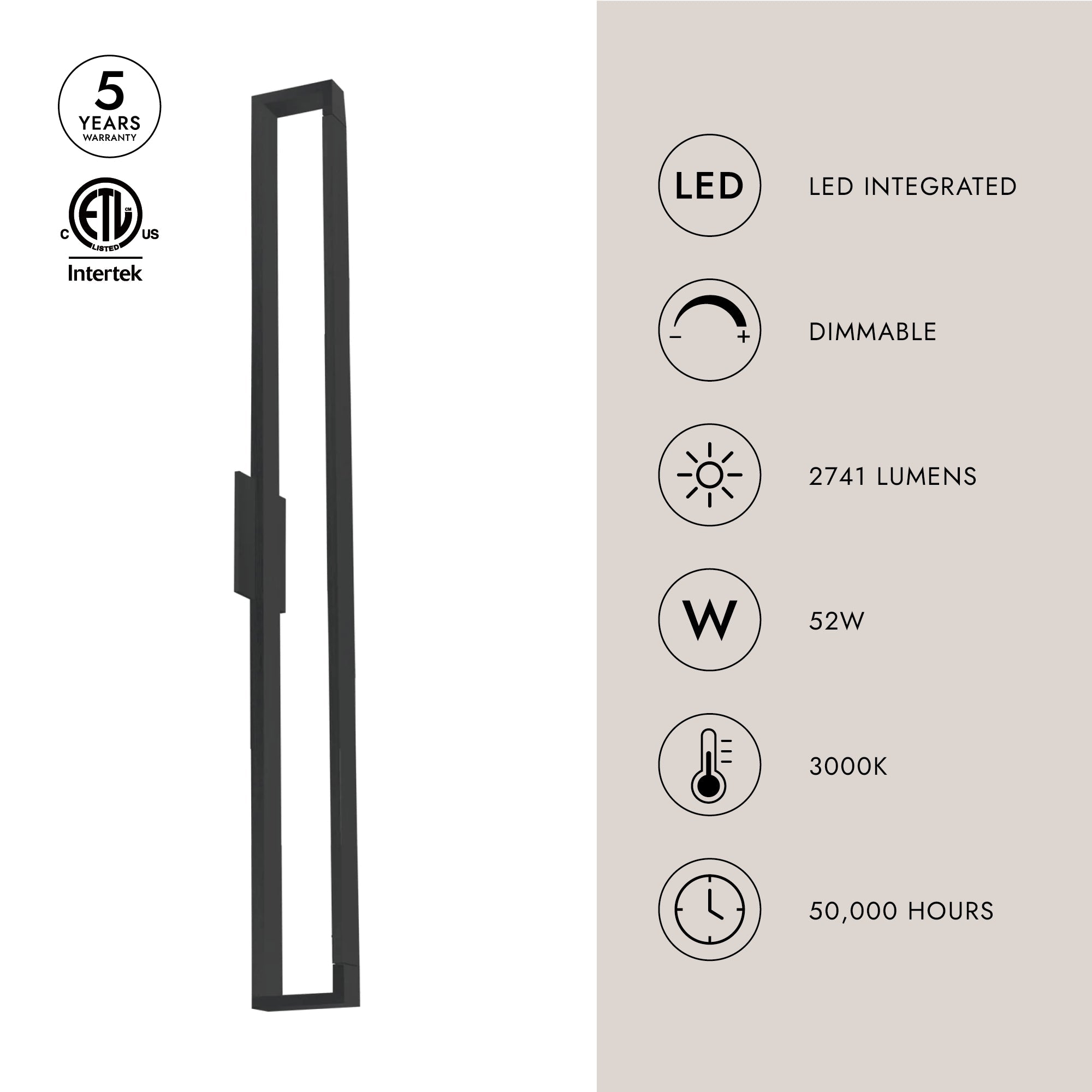 Swivel 48-inch Wall Sconce