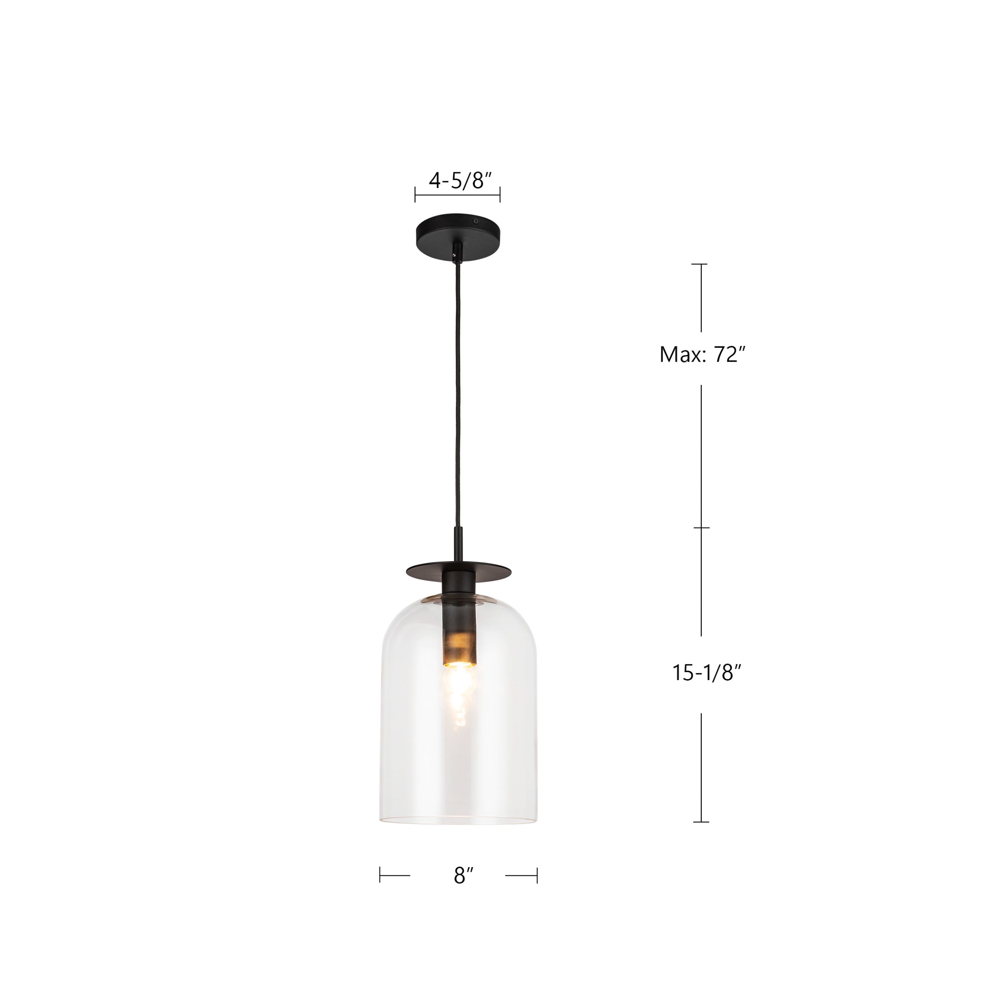 Sylvia 8-in Pendant