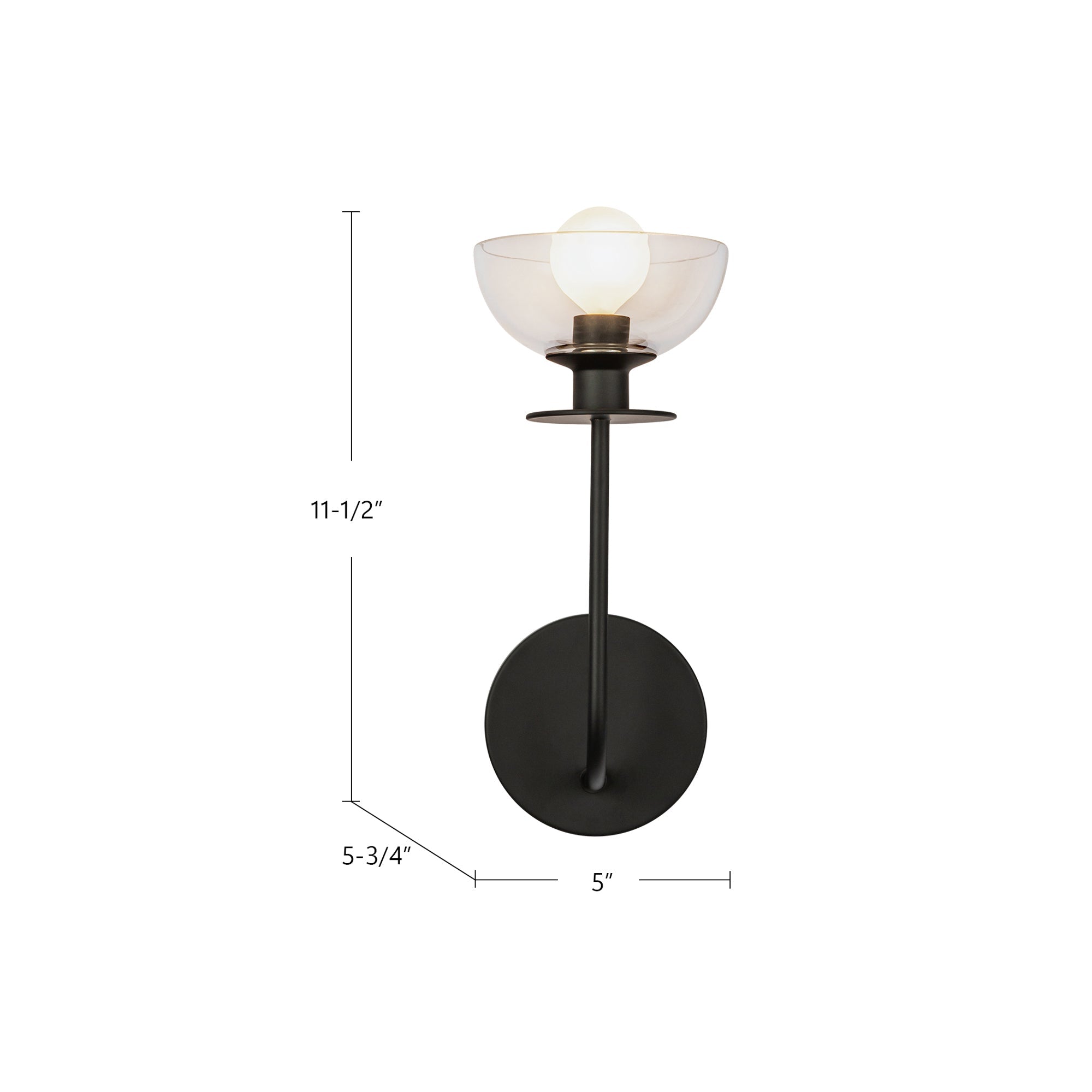 Sylvia 5-in Wall/Vanity Light
