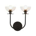 Sylvia 12-in Wall/Vanity Light — Matte Black/Clear Glass