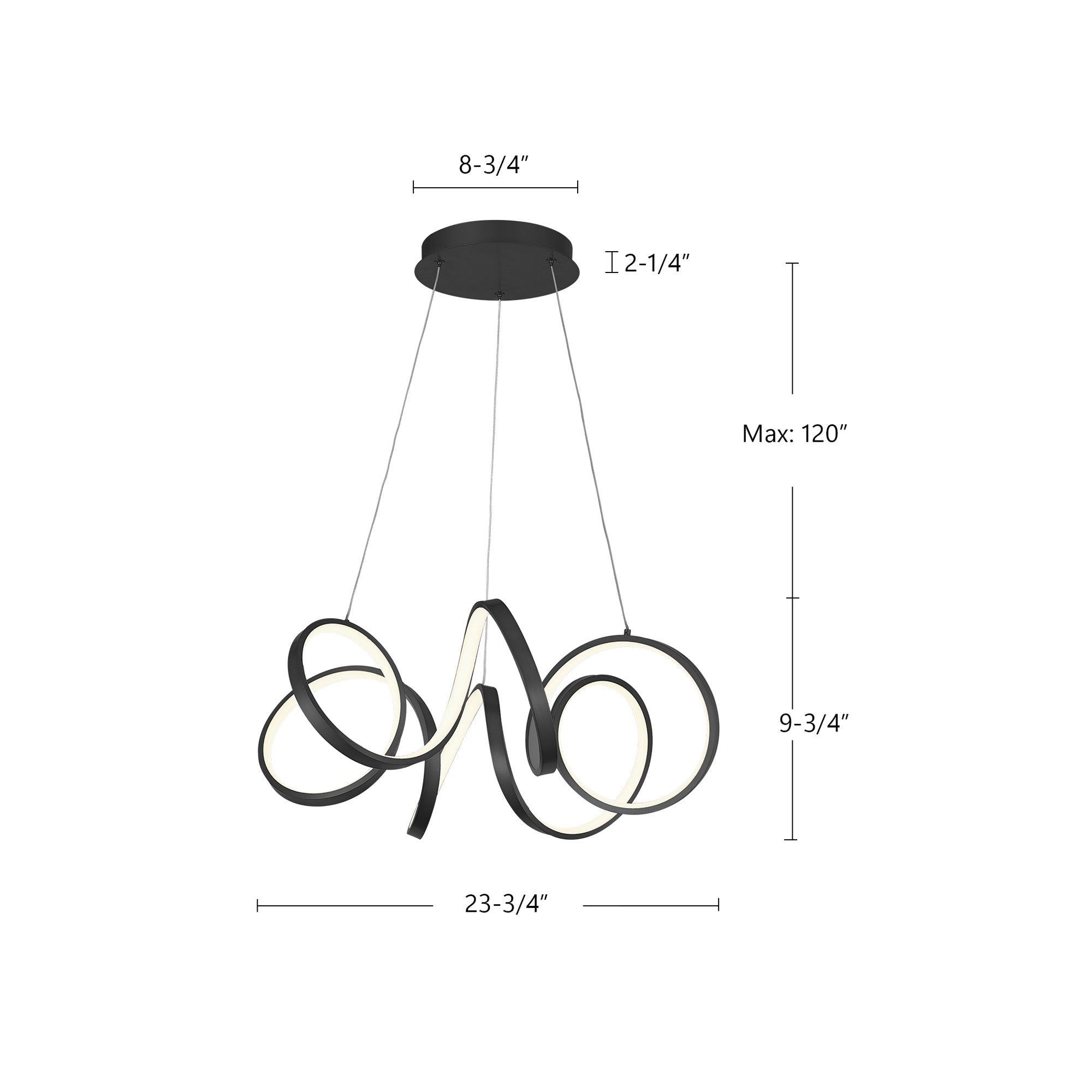 Synergy 24-in Chandelier