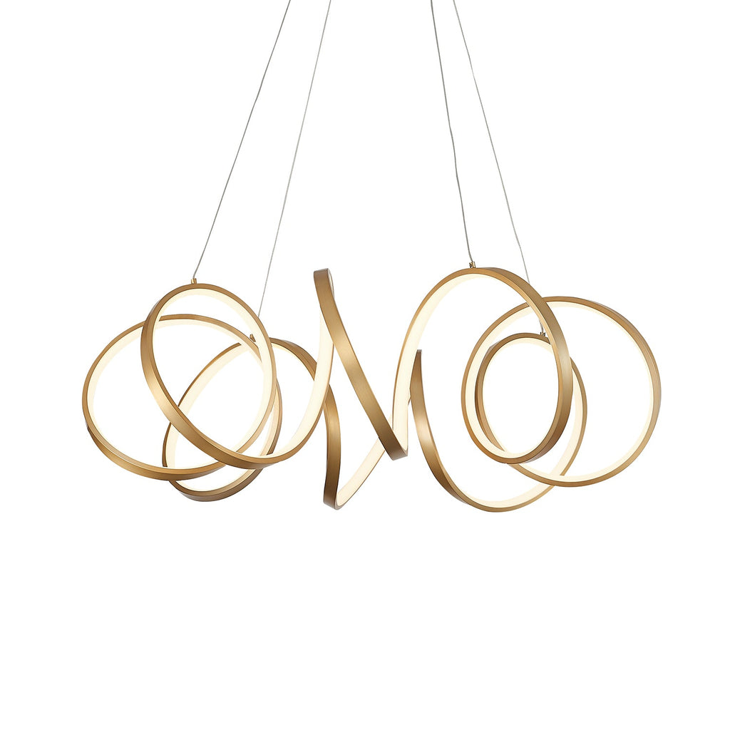 Synergy 34-in Chandelier — Antique Brass