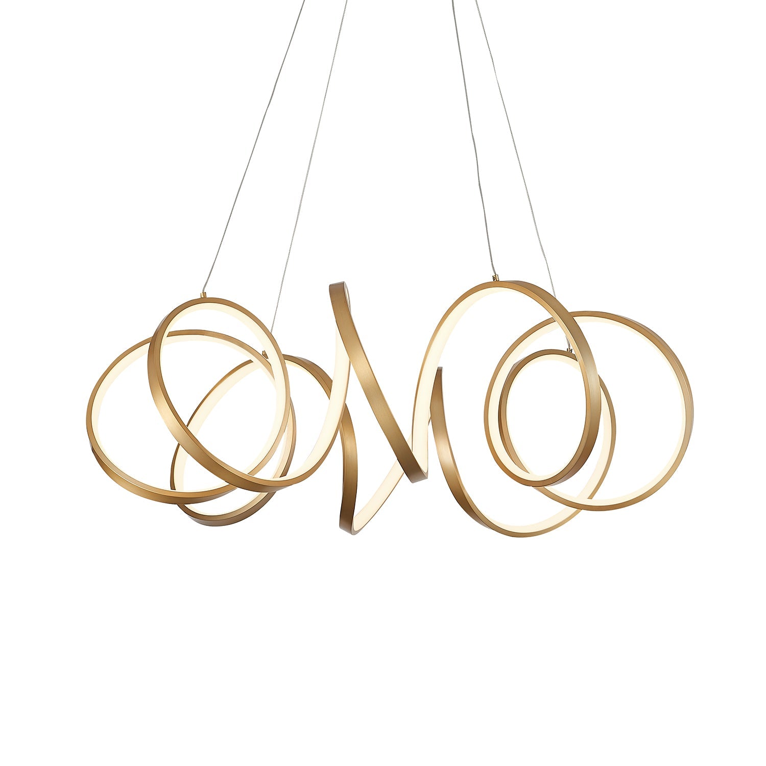 Synergy 34-in Chandelier — Antique Brass