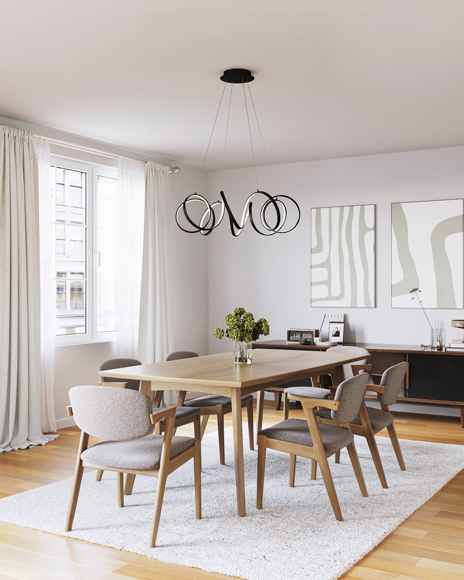 Synergy 34-in Chandelier