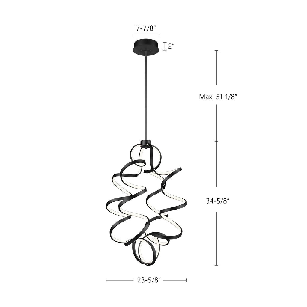 Synergy 34-in Chandelier