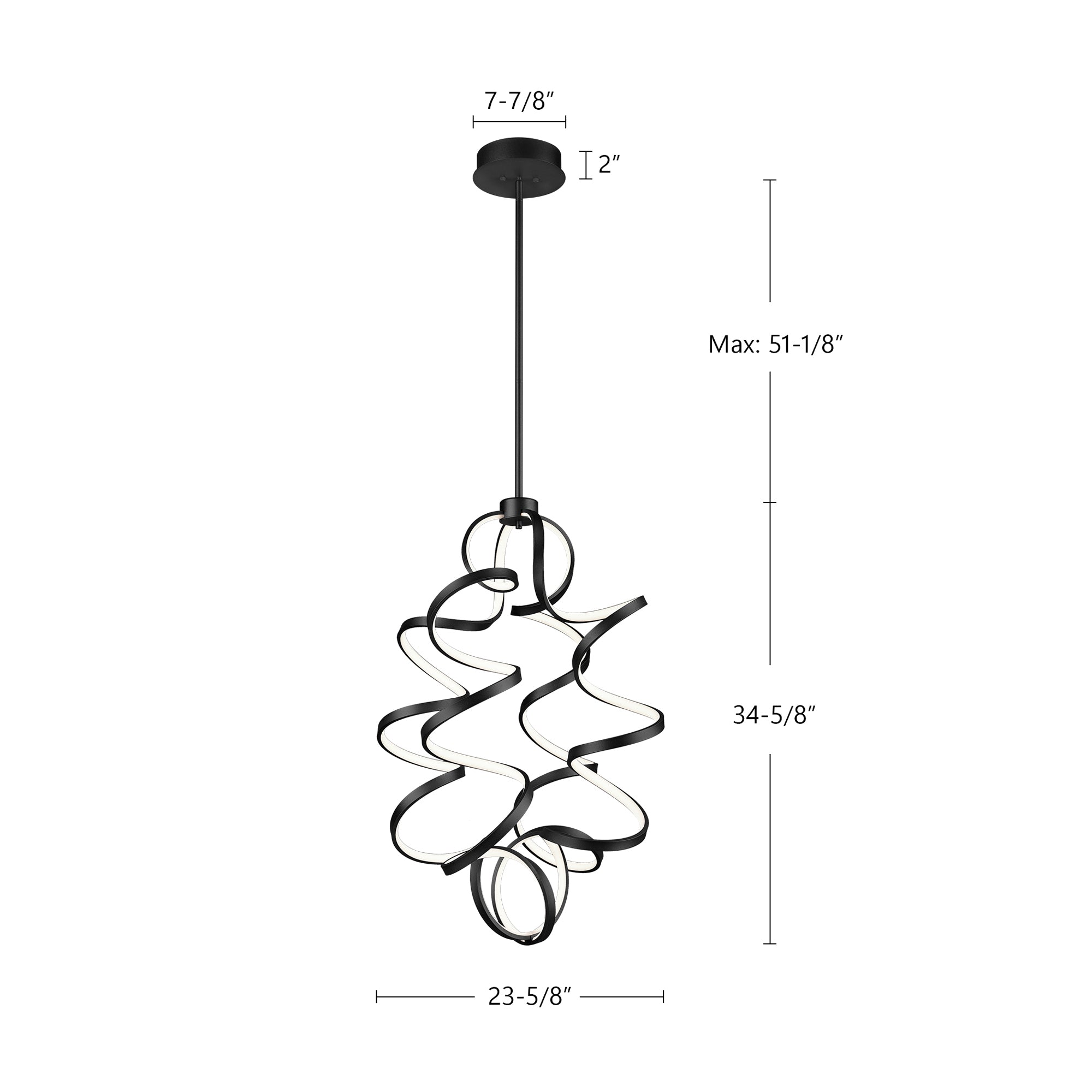 Synergy 34-in Chandelier