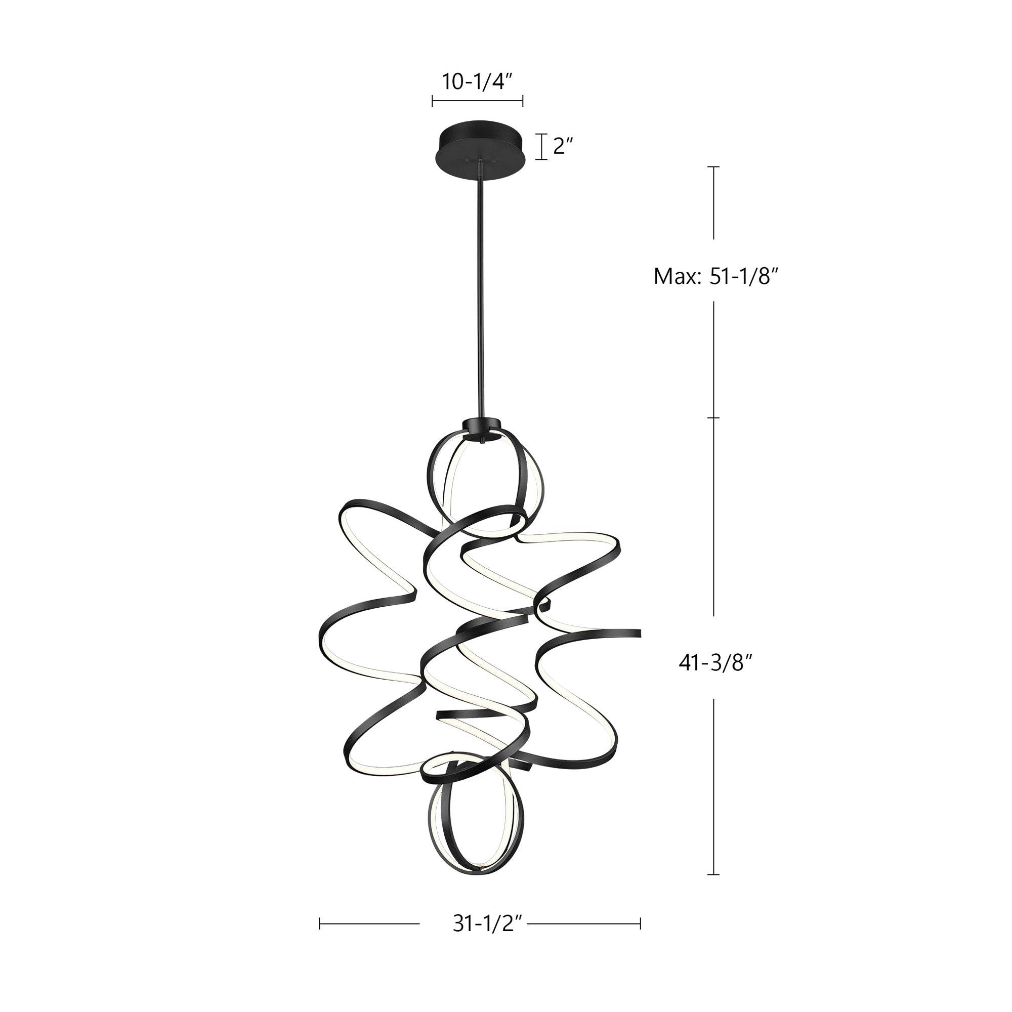 Synergy 41-in Chandelier
