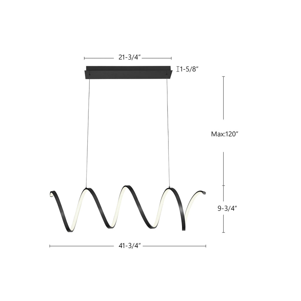 Synergy 42-in Linear Pendant