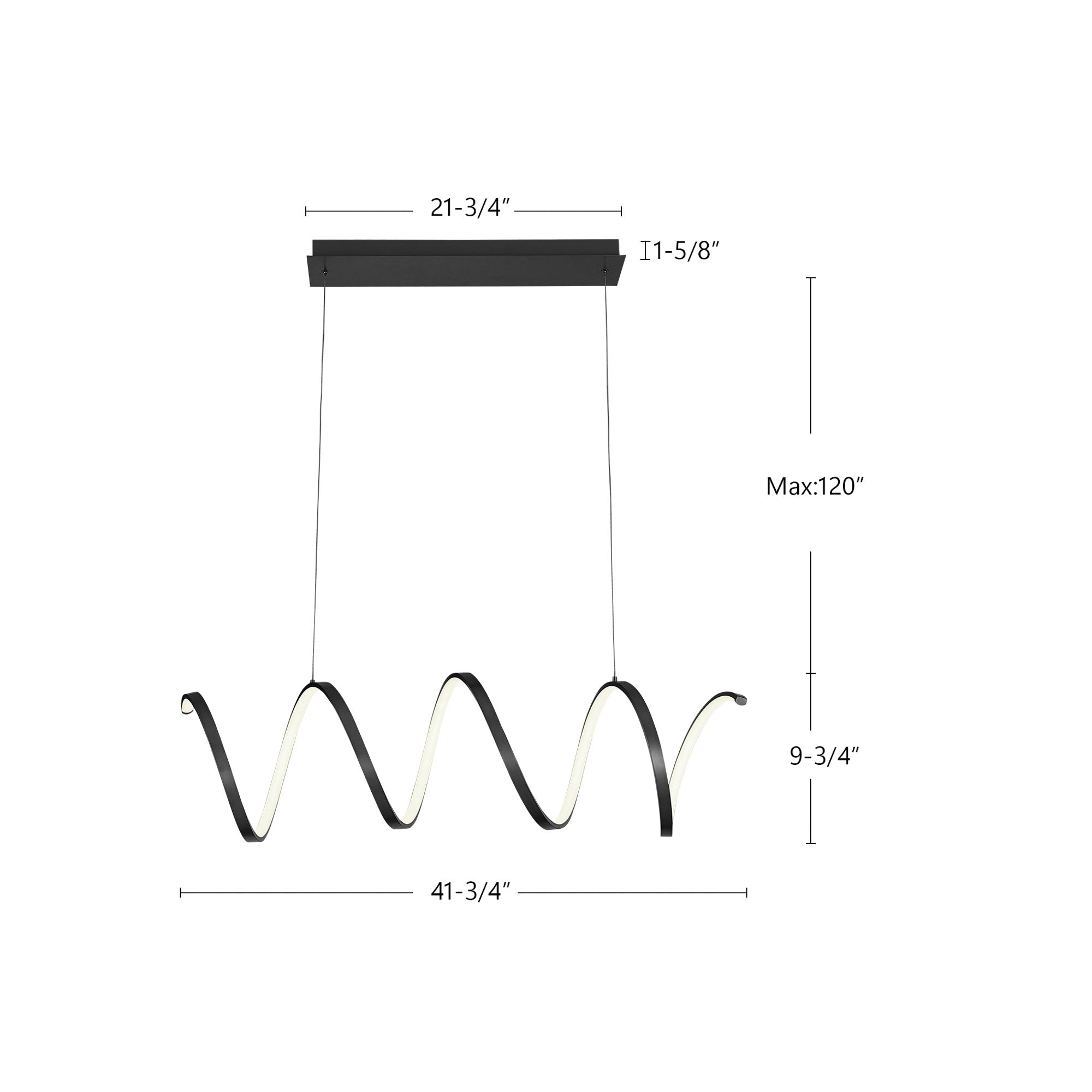 Synergy 42-in Linear Pendant