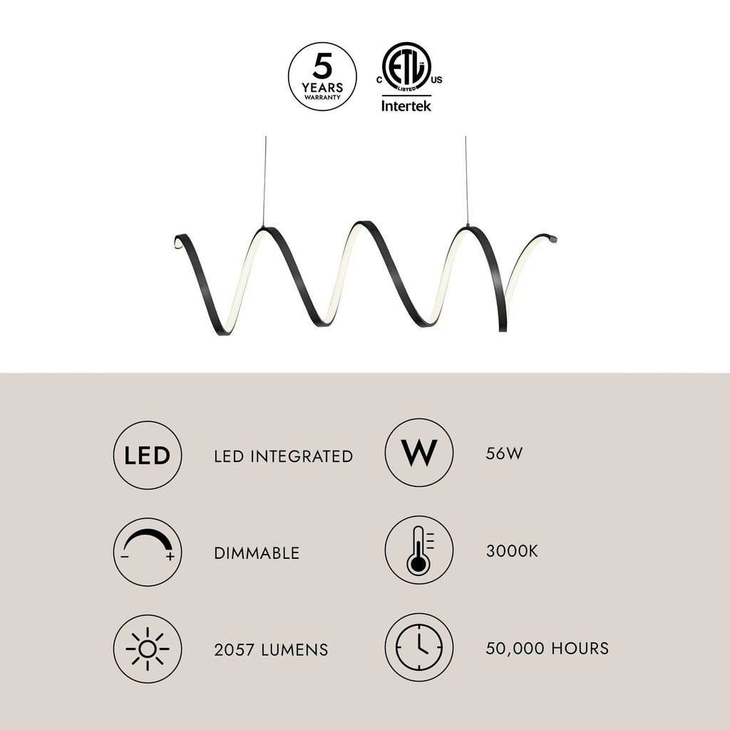 Synergy 42-in Linear Pendant