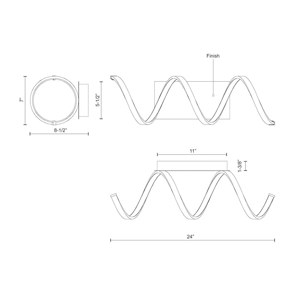 Synergy 24-in Wall Sconce