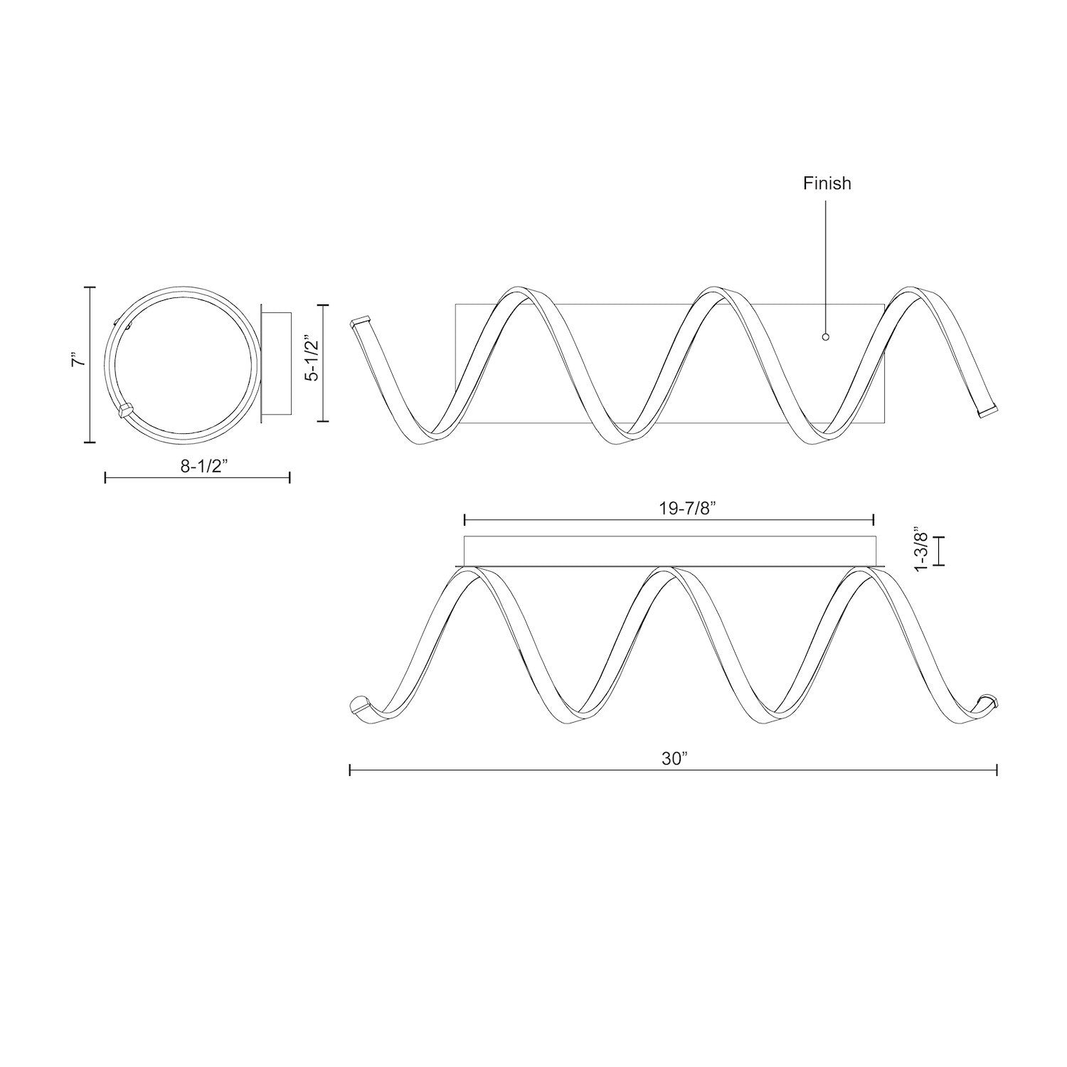 Synergy 30-inch Wall Sconce