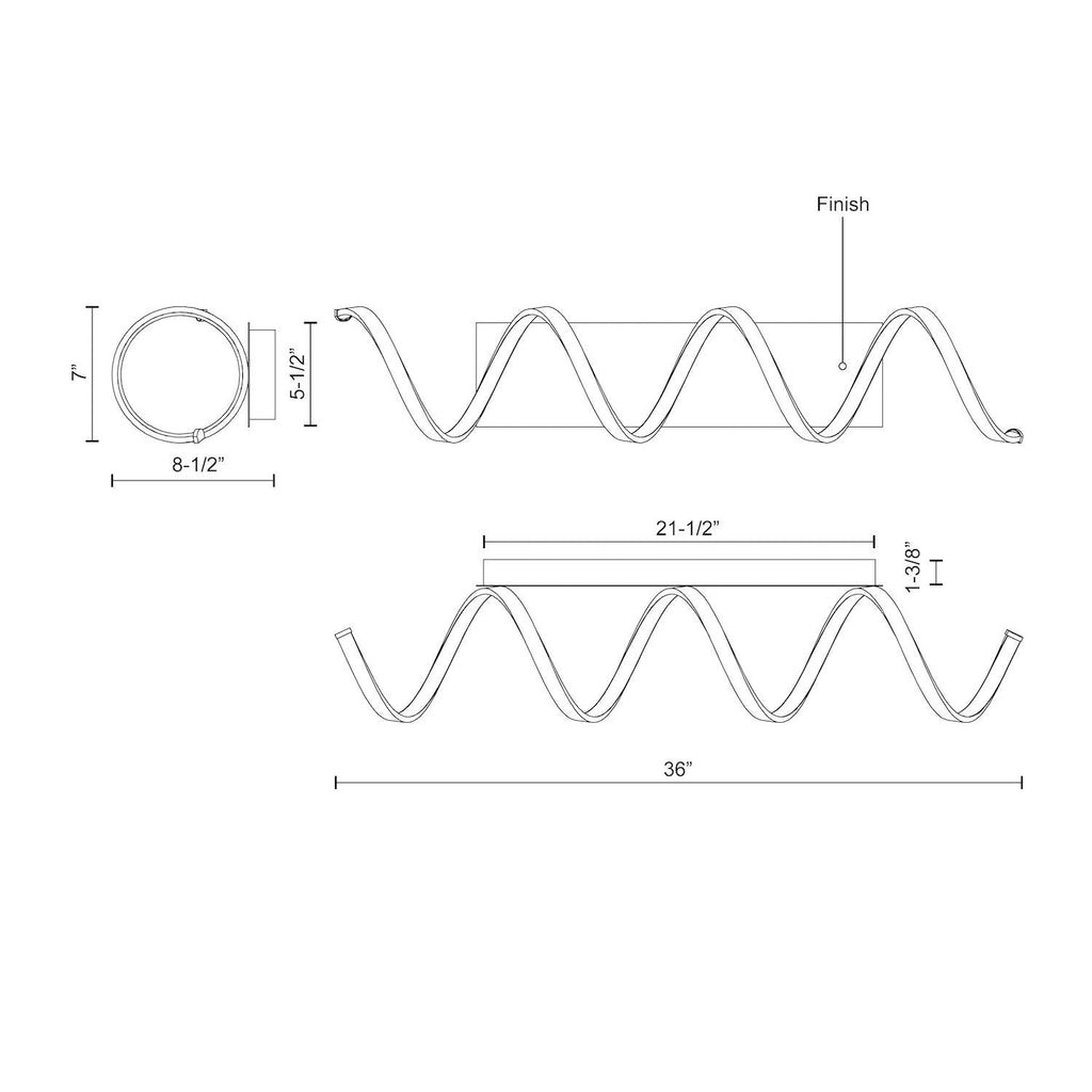 Synergy 36-in Wall Sconce